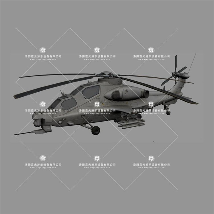 喀什武装直升机3D模型